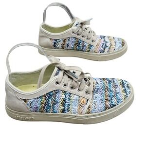 Satorisan Woven Sneakers Lace‎ Up Casual Walking Shoes Colorful Low Top 38 7